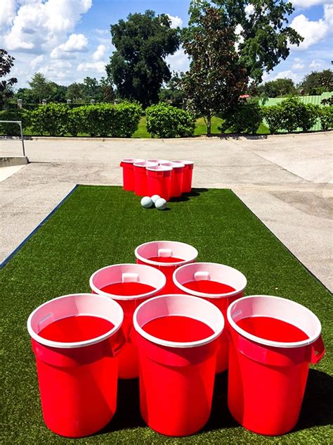 large beer pong game